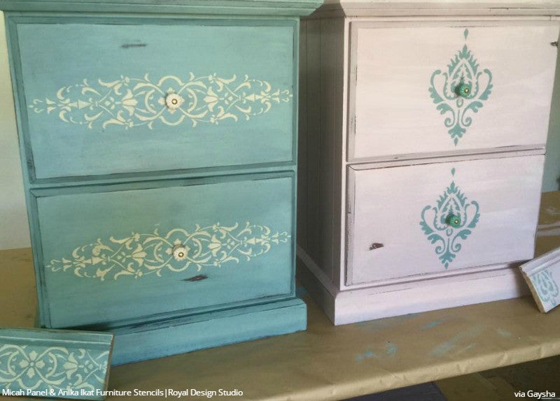 Micah Classic Panel & Furniture Stencil