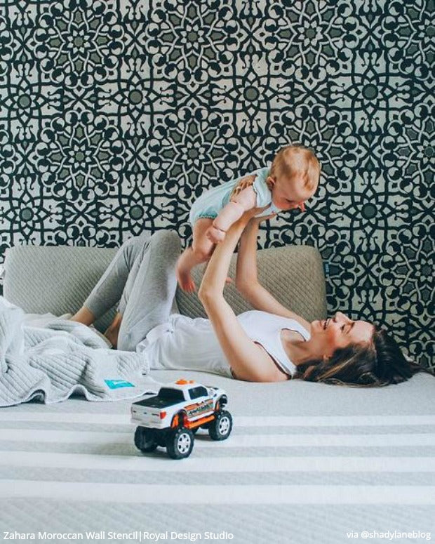 Zahara Moroccan Wall Stencil