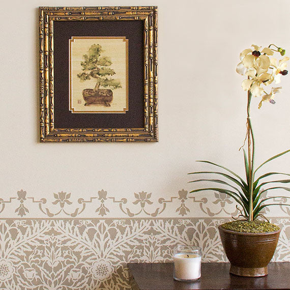 Petite Mughal Border Stencil