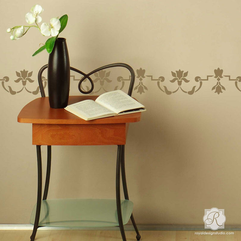 Petite Mughal Border Stencil