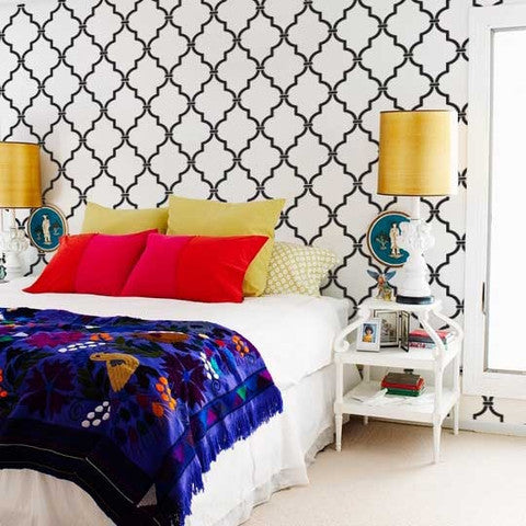 Casablanca Trellis Moroccan Stencil