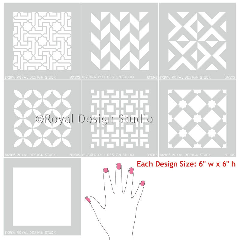 Moroccan Tile Stencil Set