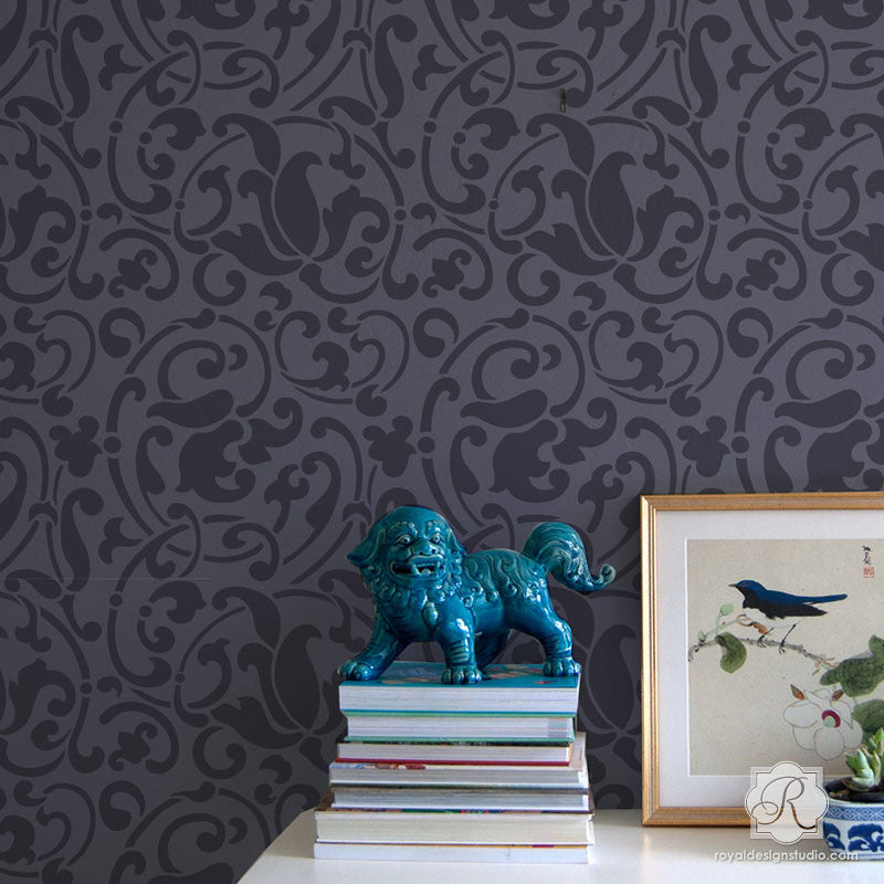 Jameela Vine Moroccan Wall Stencil
