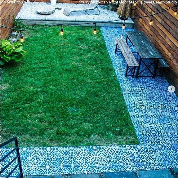 Starry Moroccan Night Stencil