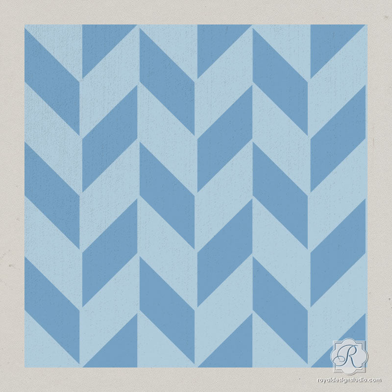 Herringbone Pattern Craft Stencil