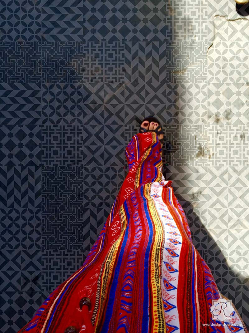 Moroccan Tile Stencil Set