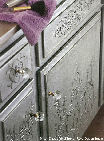 Micah Classic Panel & Furniture Stencil