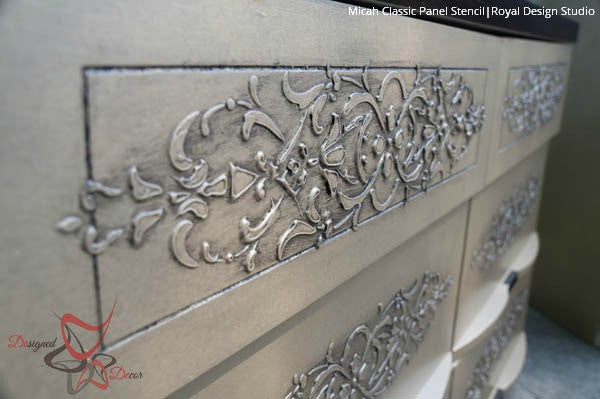 Micah Classic Panel & Furniture Stencil
