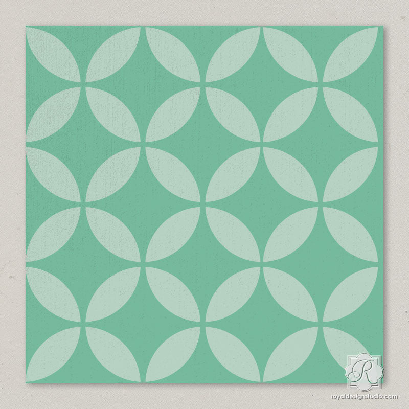 Endless Moorish Circles Moroccan Craft Stencil