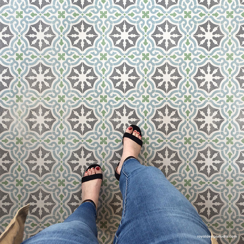 Toledo Tile Allover Stencil