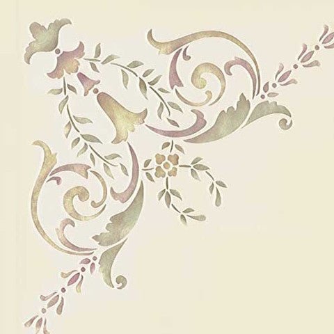 19th Century Corner Ceiling Stencil