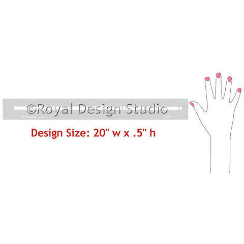 Hampton Border Stencil