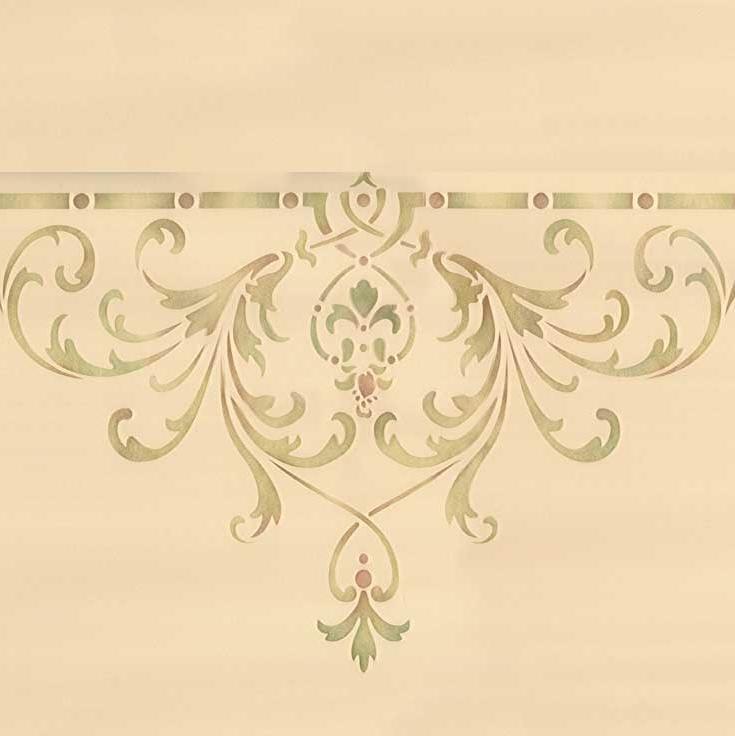 Hampton Center Ceiling Stencil