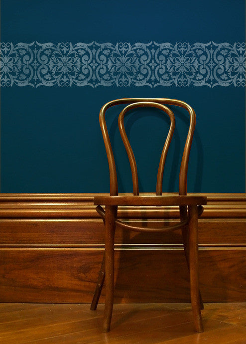 Villa Border Stencil