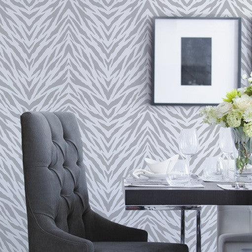 Zebra Stripes Allover Stencil