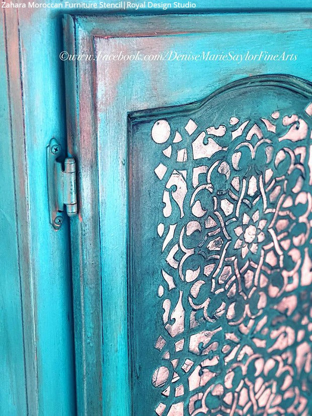 Zahara Moroccan Furniture Stencil