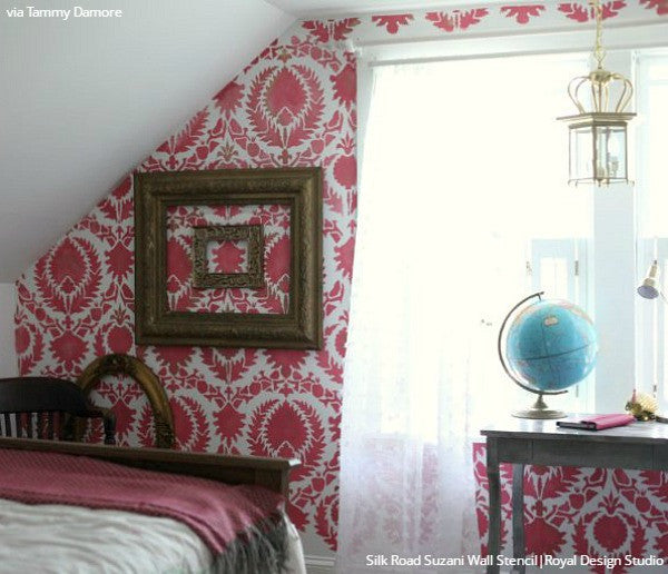 Silk Road Suzani Wall Stencil