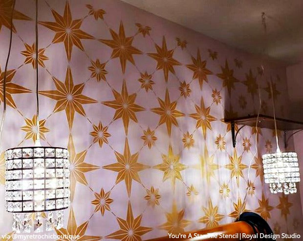 You're a Star Tile Stencil